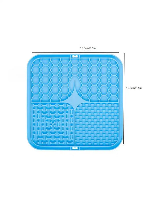 Dog Licking Pad with Suction Cups – Slow Feeder Mat for Anxiety Relief & Treat Time