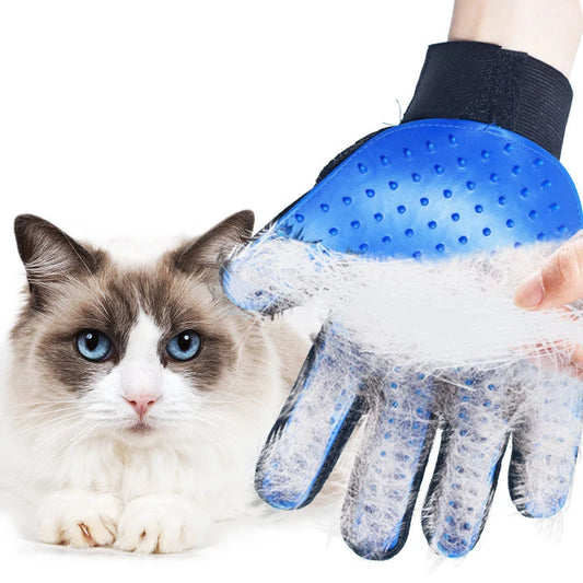 Cat & Dog Grooming Glove – Hair Removal Brush for Pets with Massage Effect (6 Colors)