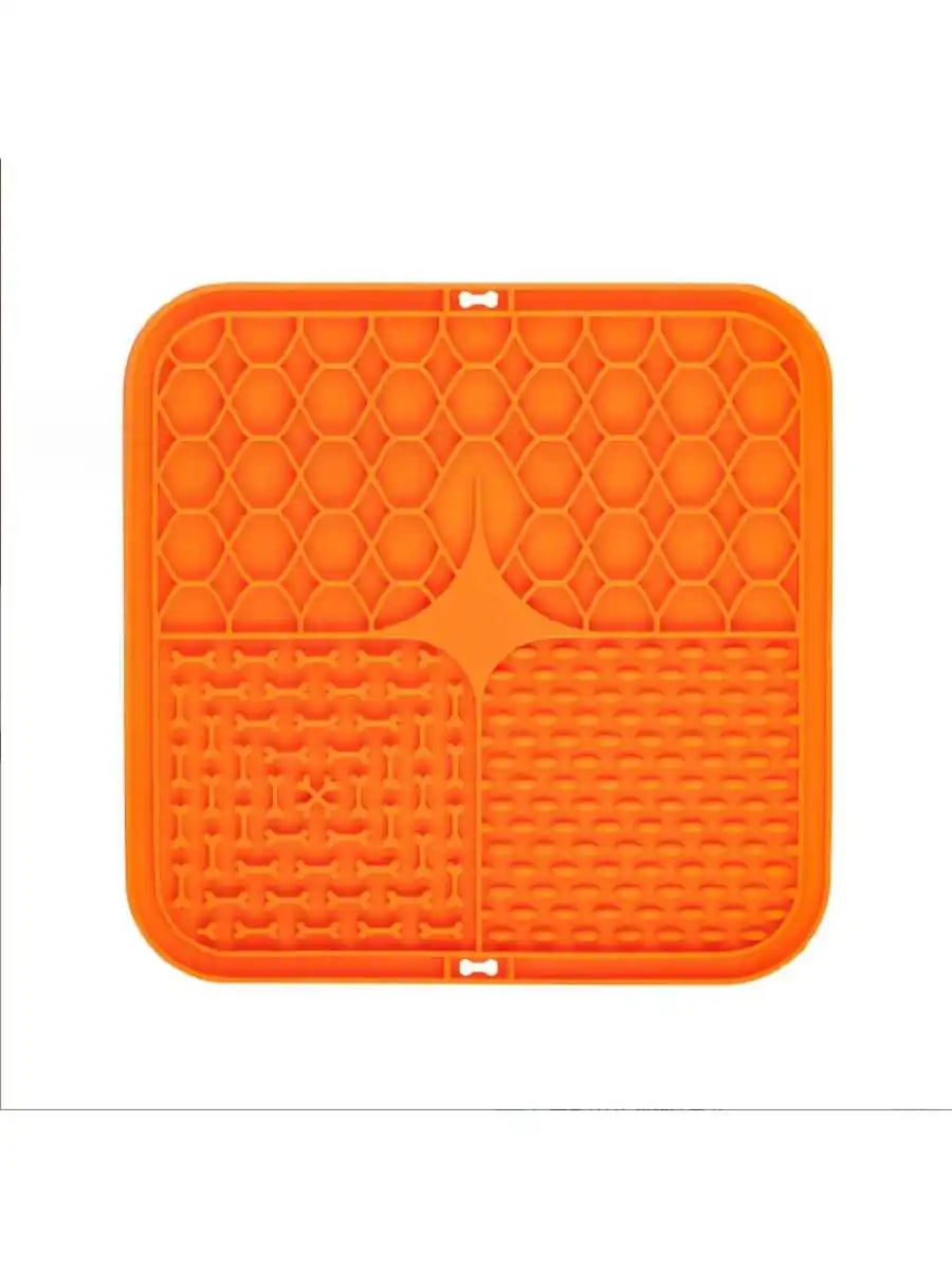 Dog Licking Pad with Suction Cups – Slow Feeder Mat for Anxiety Relief & Treat Time