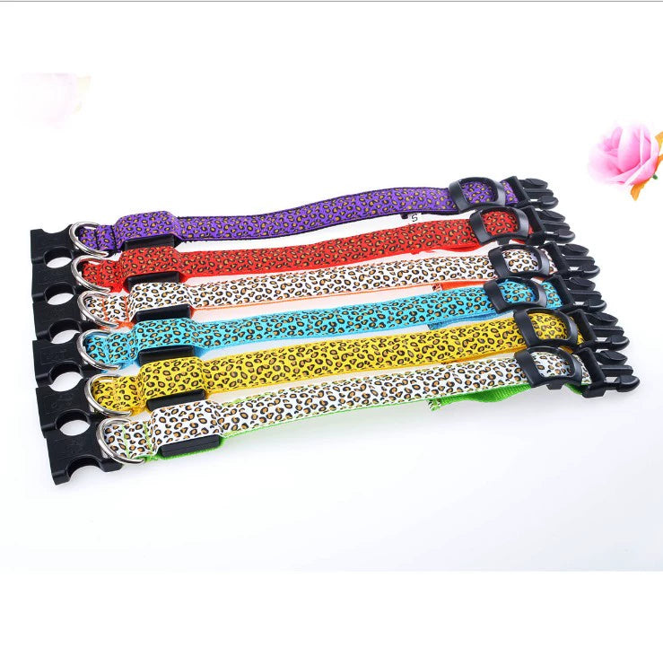 Pet Collar Charging Luminous Walking Dog Night LED Flash Dog Traction Rope Luminous Warning Anti-Lost Dog Cat Using