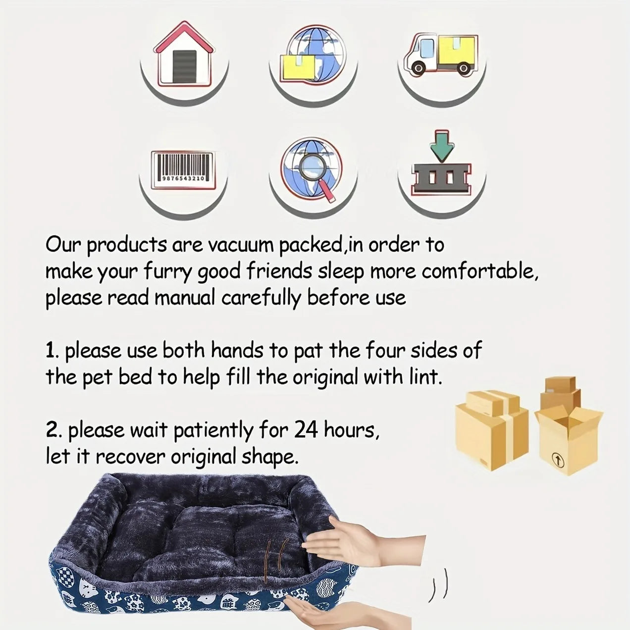 Breathable Pet Bed Sofa Mat – Printed Cushion for Dogs & Cats (Small to Large Sizes)