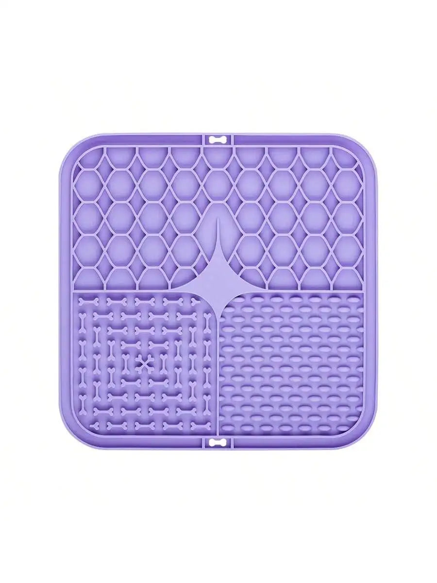 Dog Licking Pad with Suction Cups – Slow Feeder Mat for Anxiety Relief & Treat Time