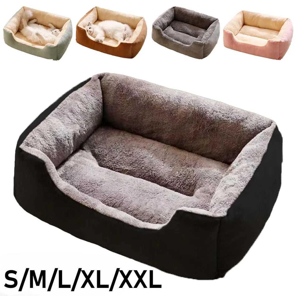 Plush Cat Bed – Soft, Breathable Pet Cushion for Cats & Small Dogs
