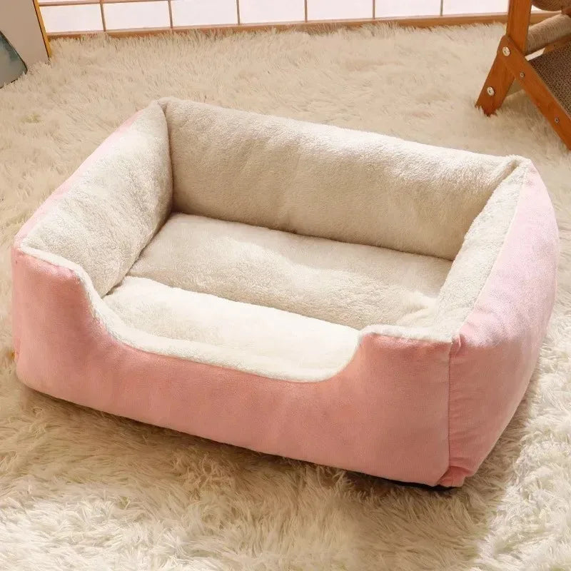 Plush Cat Bed – Soft, Breathable Pet Cushion for Cats & Small Dogs