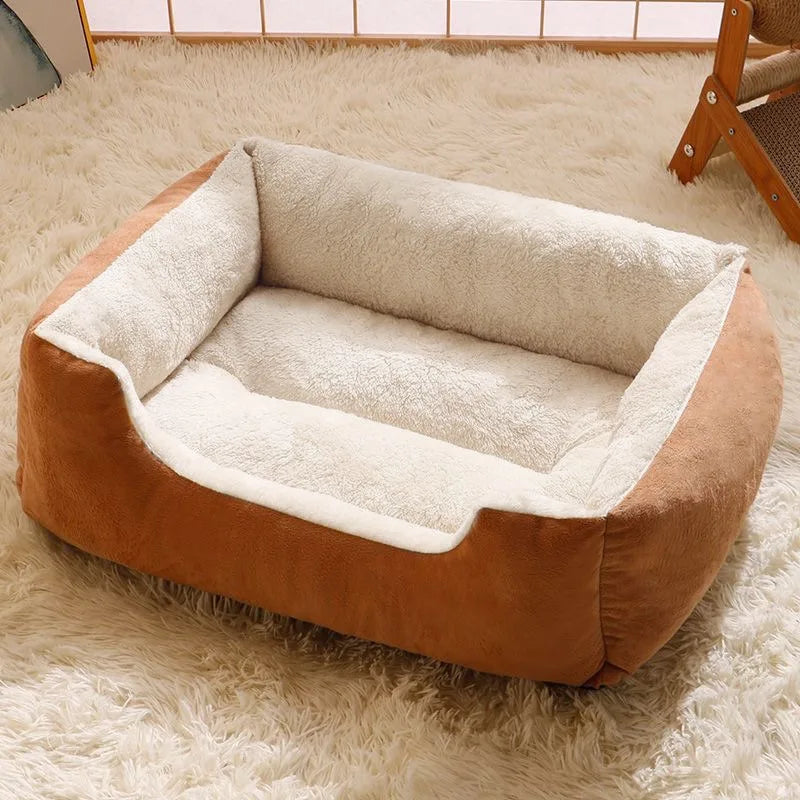 Plush Cat Bed – Soft, Breathable Pet Cushion for Cats & Small Dogs