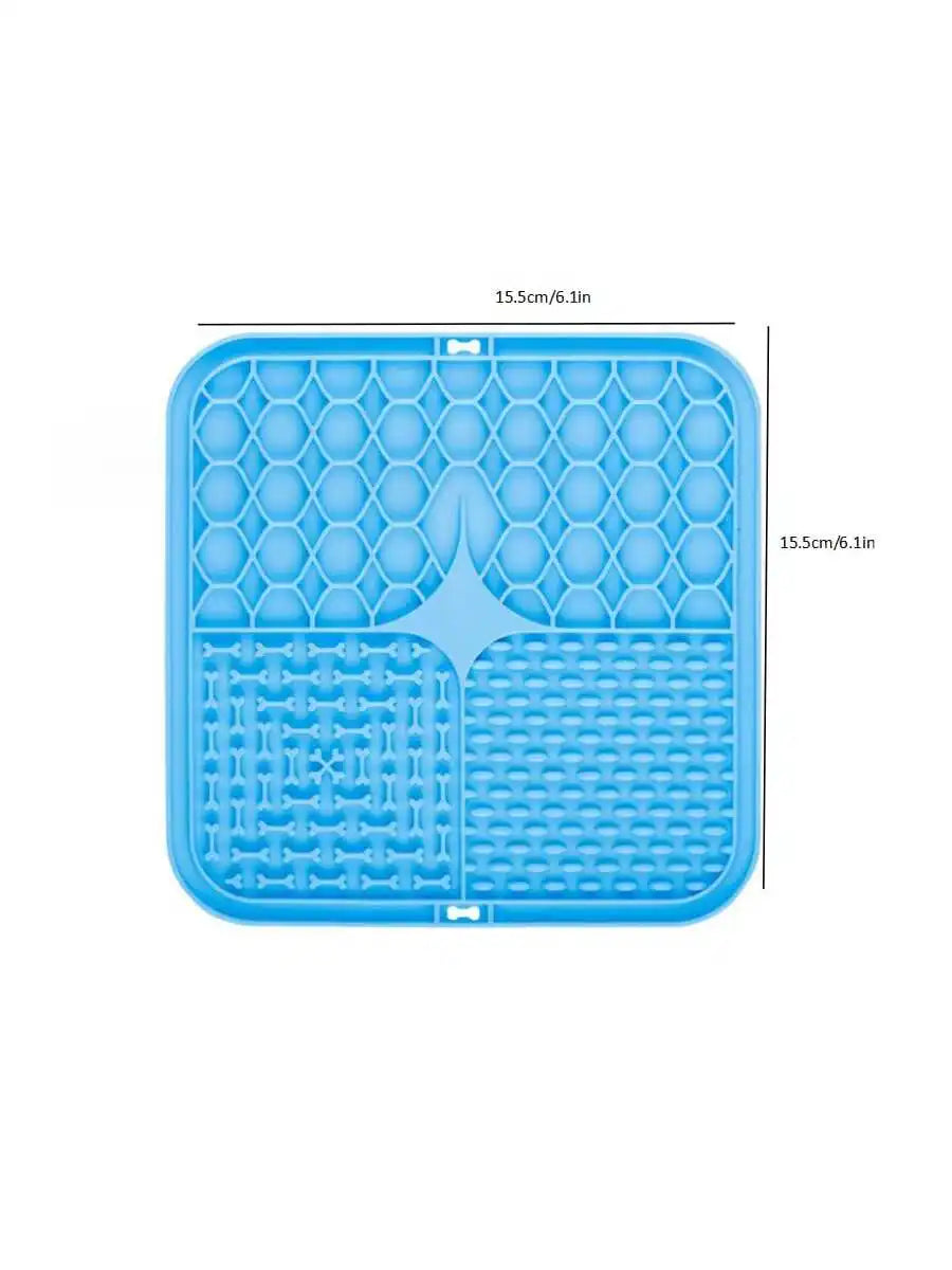 Dog Licking Pad with Suction Cups – Slow Feeder Mat for Anxiety Relief & Treat Time
