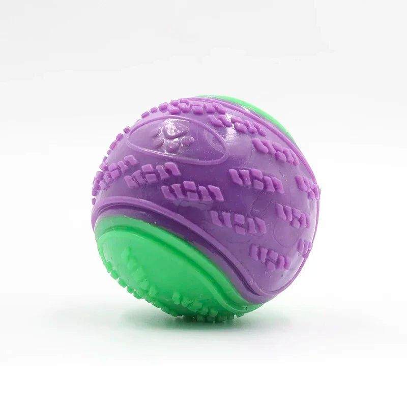Durable Dog Chew Ball Toy – Interactive Rubber Grinding Toy for Teeth Cleaning & Play