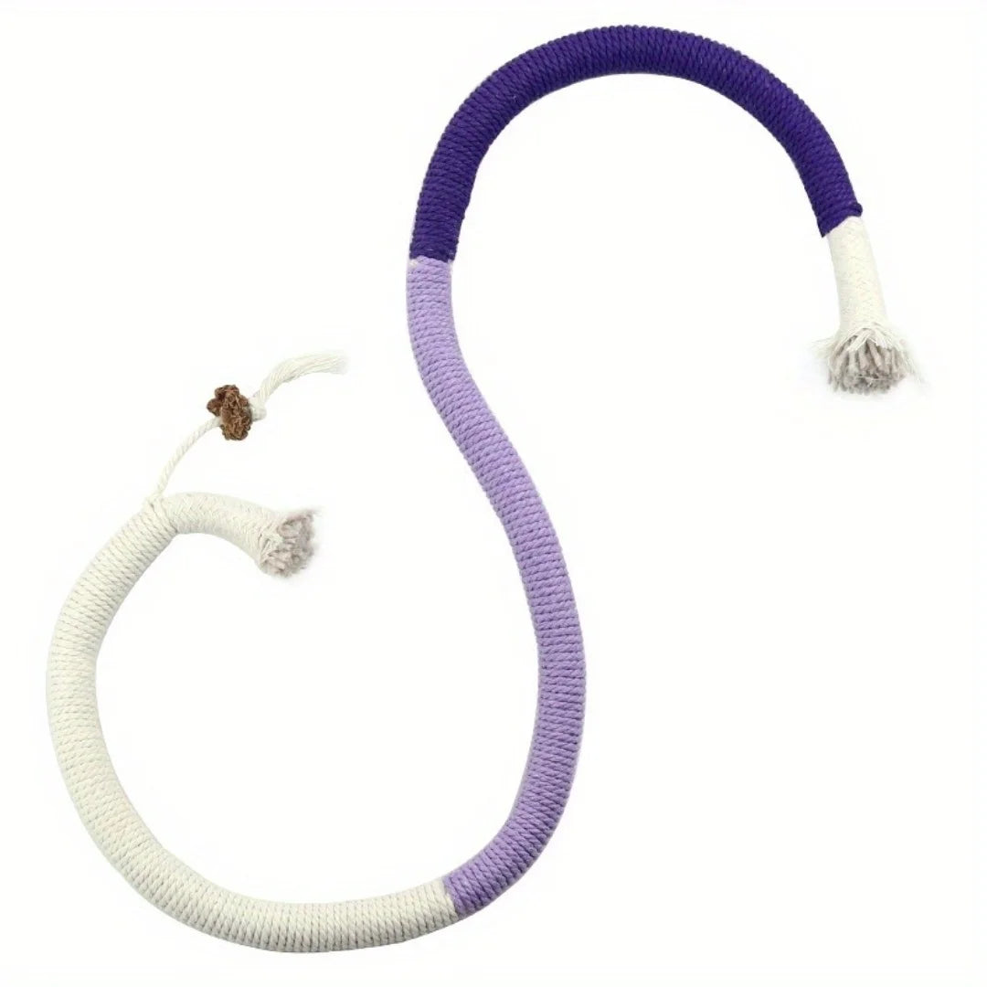 Catnip Rope Chew Toy for Cats – Cotton Teething Toy for Indoor Play & Teeth Cleaning