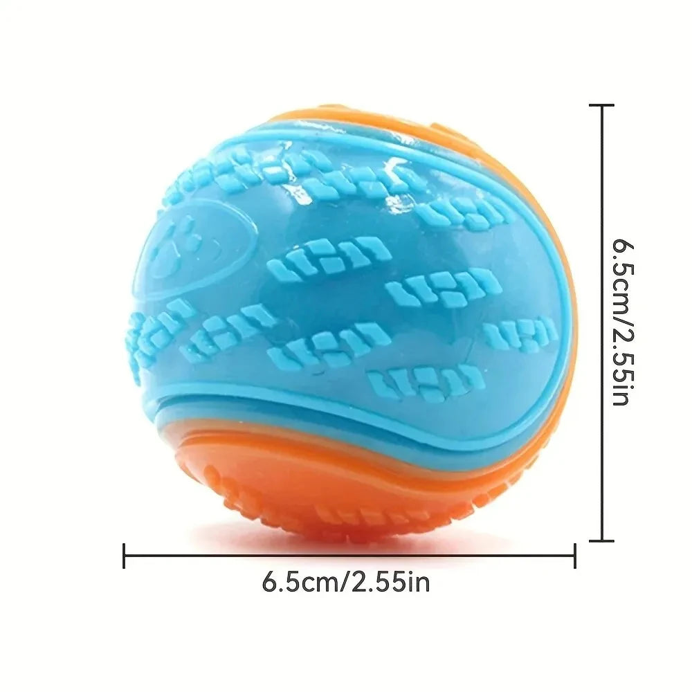 Durable Dog Chew Ball Toy – Interactive Rubber Grinding Toy for Teeth Cleaning & Play