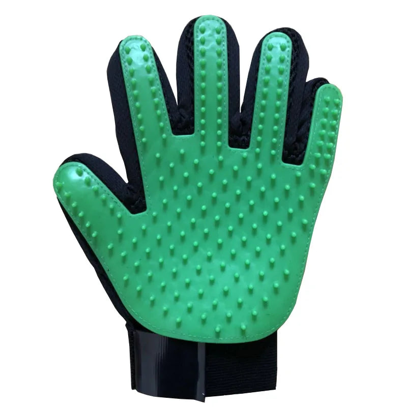 Cat & Dog Grooming Glove – Hair Removal Brush for Pets with Massage Effect (6 Colors)