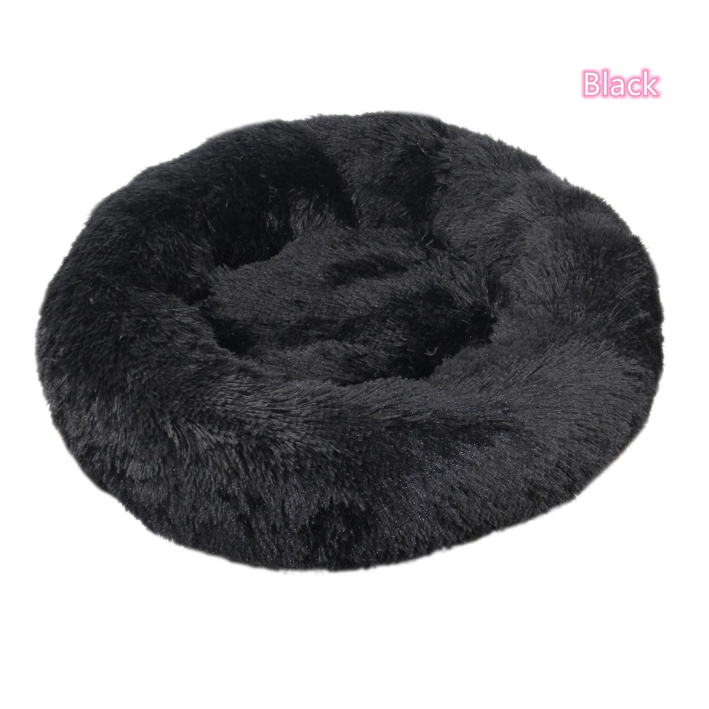 Super Soft Donut Cat & Dog Bed – Plush, Washable, Anti-Slip Pet Nest for Deep Sleep (Multiple Sizes & Colors)