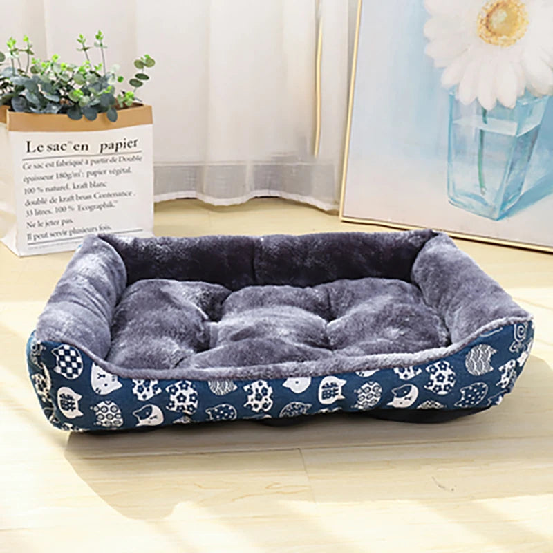 Breathable Pet Bed Sofa Mat – Printed Cushion for Dogs & Cats (Small to Large Sizes)