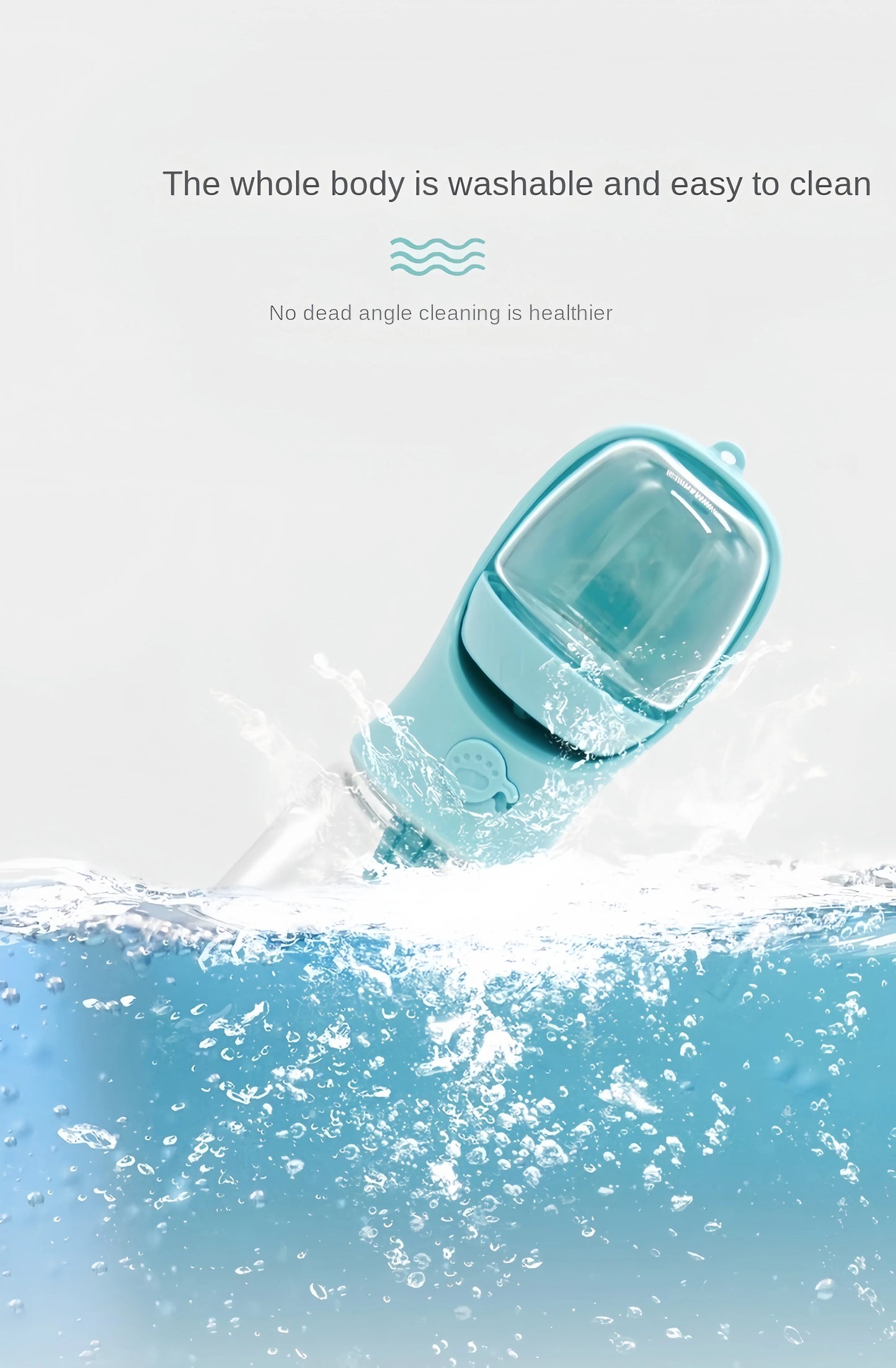 Portable Dog & Cat Water Bottle – Travel Feeder with Food Storage & Leakproof Dispenser
