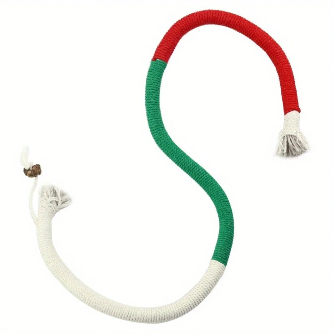 Catnip Rope Chew Toy for Cats – Cotton Teething Toy for Indoor Play & Teeth Cleaning