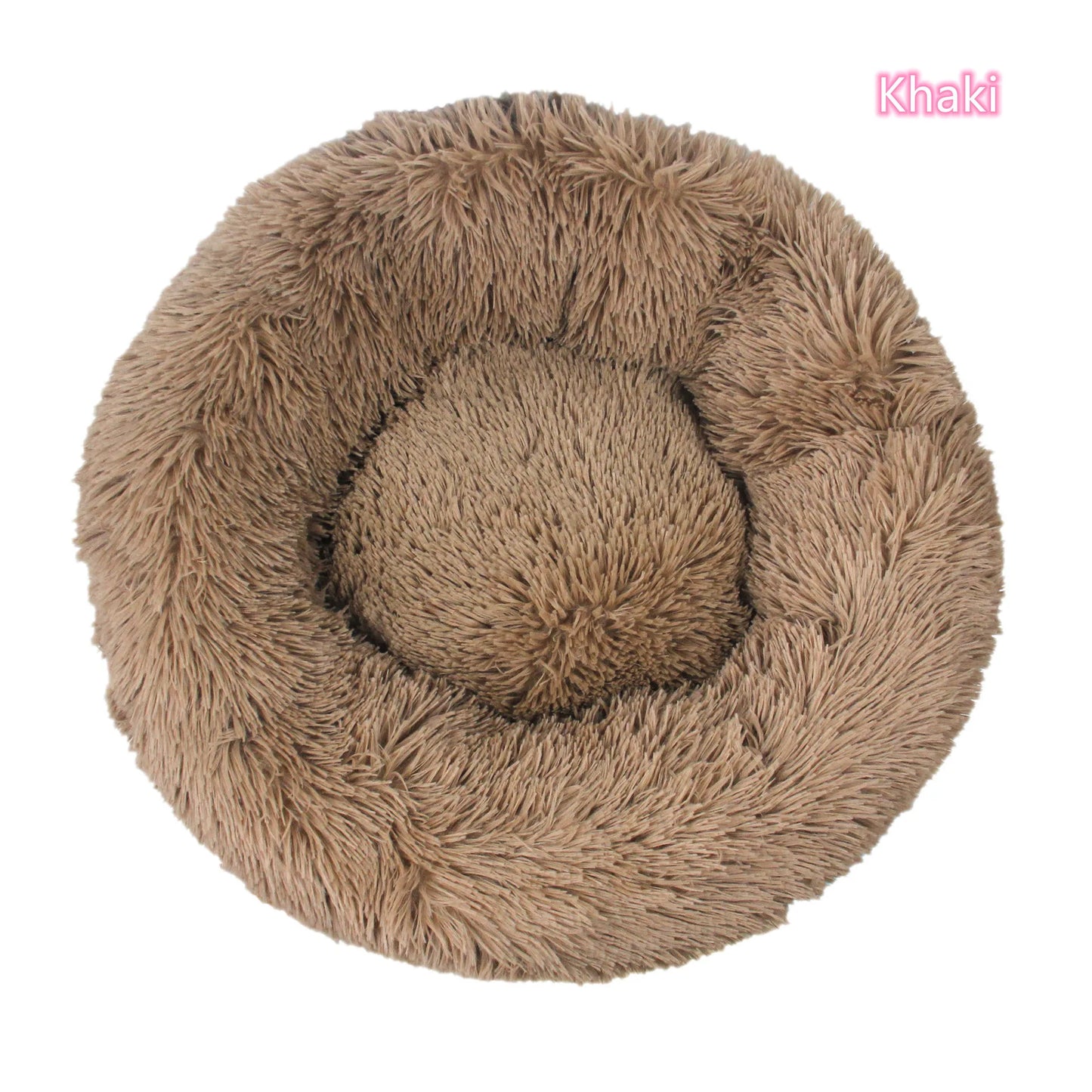 Super Soft Donut Cat & Dog Bed – Plush, Washable, Anti-Slip Pet Nest for Deep Sleep (Multiple Sizes & Colors)