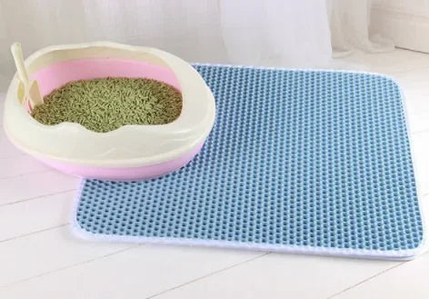 Waterproof Cat Litter Mat – Double-Layer, Non-Slip & Easy to Clean