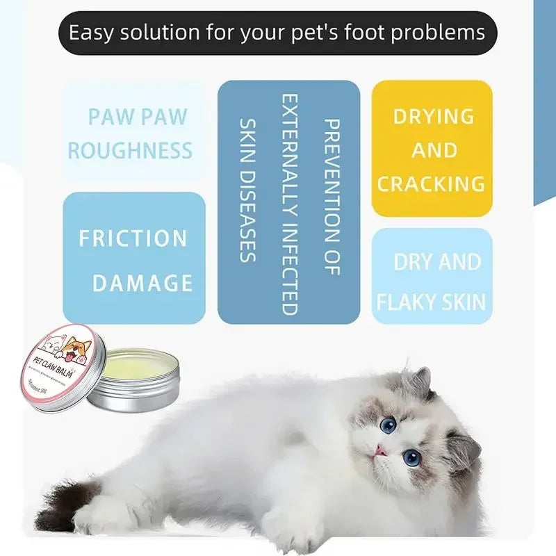 Paw Balm for Cats & Dogs – Protective Moisturizer for Cracked Paws & Nose (50g)