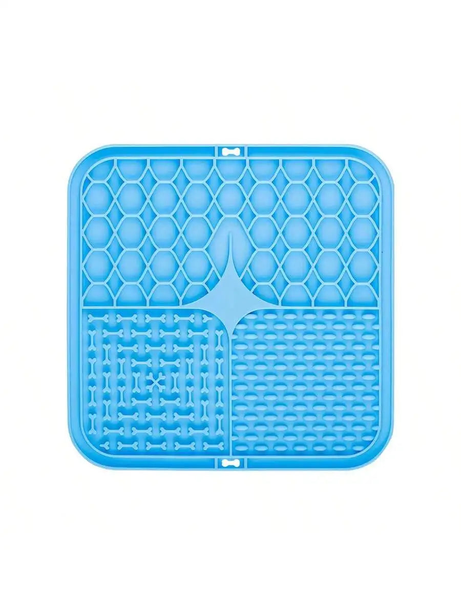 Dog Licking Pad with Suction Cups – Slow Feeder Mat for Anxiety Relief & Treat Time