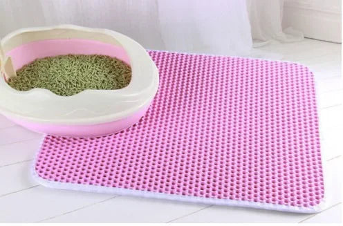 Waterproof Cat Litter Mat – Double-Layer, Non-Slip & Easy to Clean